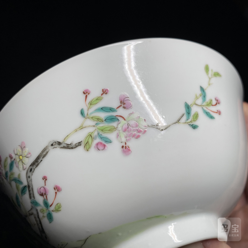 清乾隆 粉彩海晏河清图碗 - 图9